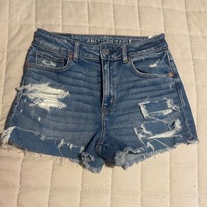 American Eagle Outfitters Ripped Blue Jean Shorts